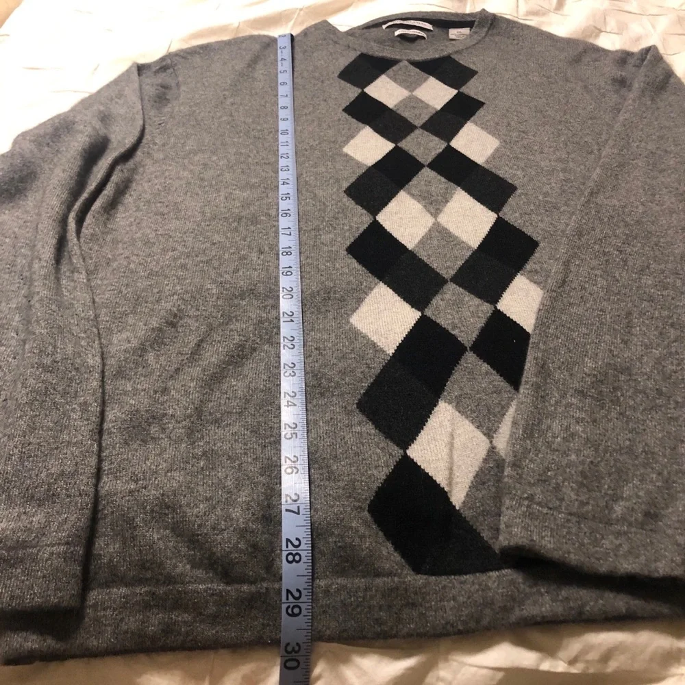 IMPERMEABLE‎ Platinum 100% Cashmere 2 Ply Gray Sweater Gray
